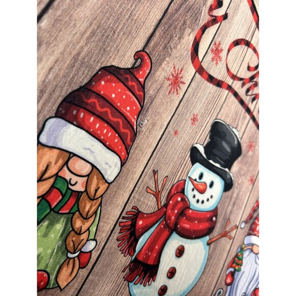 Christmas Kitchen Rugs and Mats Set of 2 Xmas Holiday Christmas Elves - Picture 3 of 8